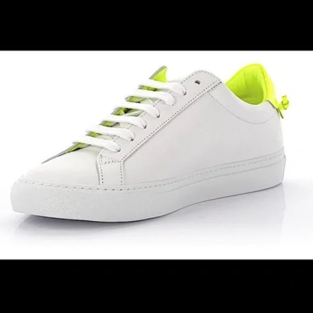 Women’s Givenchy White/Jaune Leather Urban Knots Sneakers Size 37